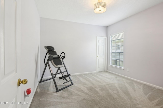 1867 Paradise Moorings Blvd, Middleburg, FL 32068 - exercise area featuring carpet floors and baseboards
