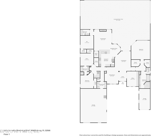 1867 Paradise Moorings Blvd, Middleburg, FL 32068 - home floor plan