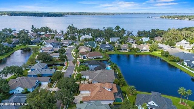 1867 Paradise Moorings Blvd, Middleburg, FL 32068 - aerial view of property and surrounding area featuring nearby suburban area and a nearby body of water