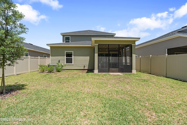 727 Lake Sinclair St, Saint Augustine, FL 32084 - back of property featuring a sunroom