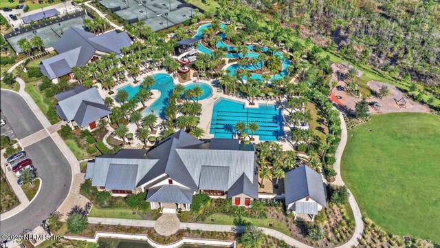 40 Martha Ct, Saint Augustine, FL 32092 - aerial overview of property's location with a pool