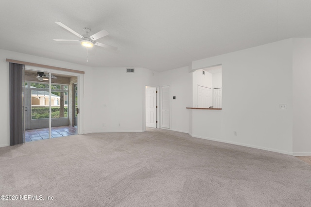204 Augusta Cir, Saint Augustine, FL 32086 - empty room featuring ceiling fan, carpet, and baseboards