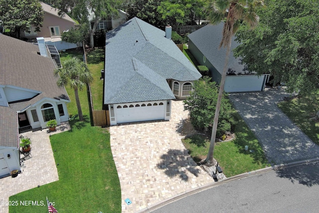 view of subject property