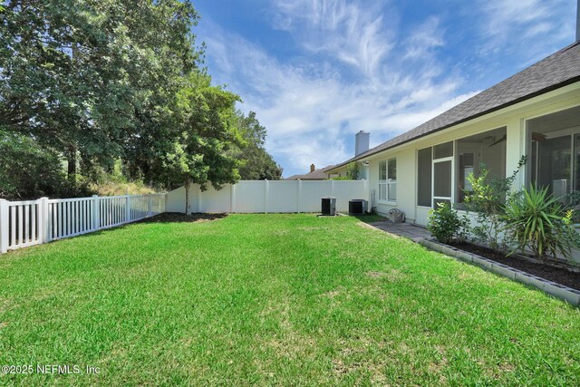 767 Mosswood Chase St, Orange Park, FL 32065 - view of yard featuring central AC