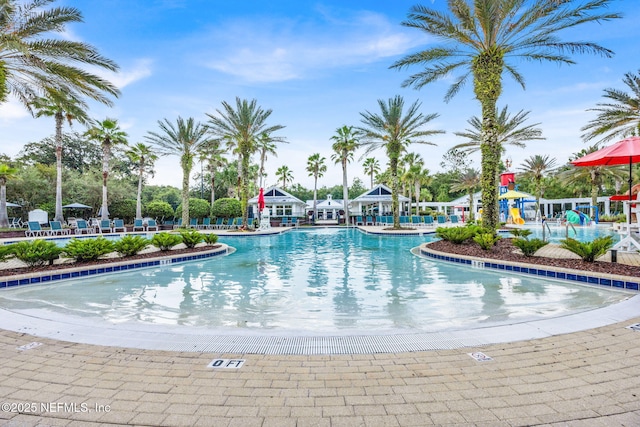 767 Mosswood Chase St, Orange Park, FL 32065 - community pool with a patio area