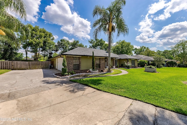 806 Falkirk Ct, Orange Park, FL 32073 - view of front of property featuring concrete driveway, a garage, and brick siding