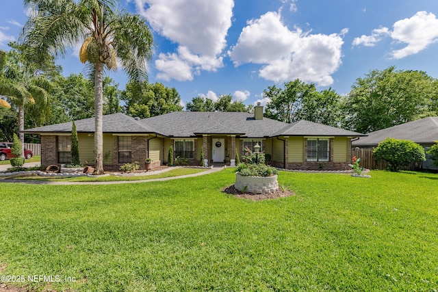 806 Falkirk Ct, Orange Park, FL 32073 - ranch-style house featuring a chimney and a shingled roof