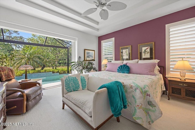 433 Marsh Cove Dr, Ponte Vedra Beach, FL 32082 - bedroom with carpet floors and a ceiling fan