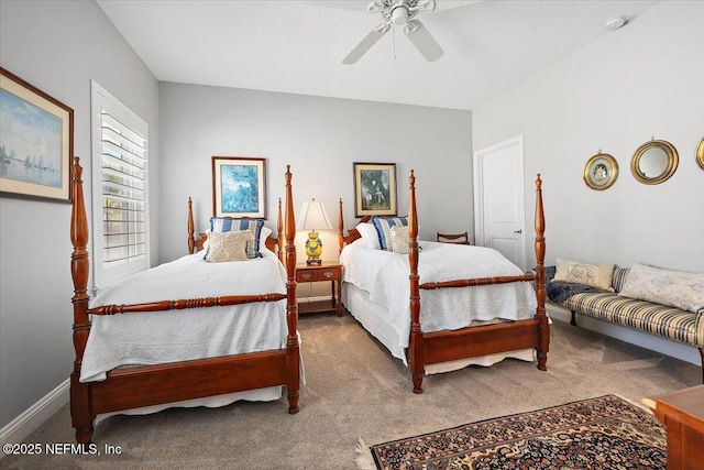 433 Marsh Cove Dr, Ponte Vedra Beach, FL 32082 - bedroom with carpet and ceiling fan