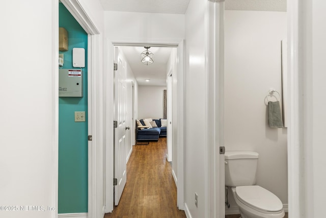 120 Stokes Landing Rd, Saint Augustine, FL 32095 - hallway featuring wood finished floors and baseboards