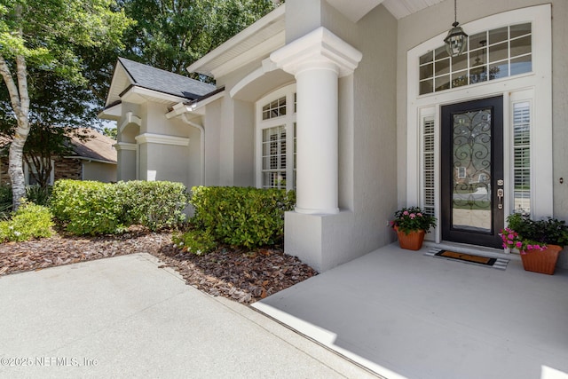 724 Piney Pl, Saint Johns, FL 32259 - entrance to property featuring stucco siding