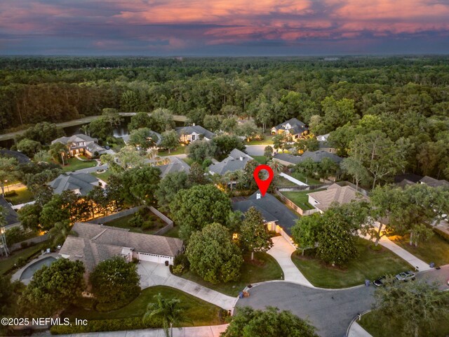 724 Piney Pl, Saint Johns, FL 32259 - aerial view at dusk of a view of trees and a residential view