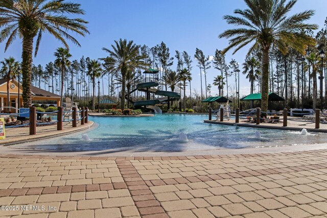 724 Piney Pl, Saint Johns, FL 32259 - view of pool with a water slide