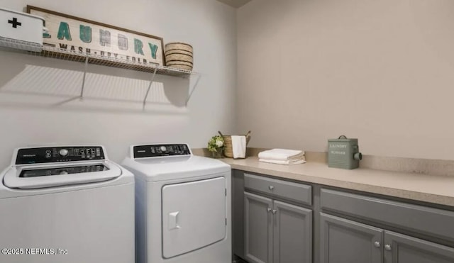 374 Higgins Loop, Saint Augustine, FL 32092 - laundry area with washing machine and dryer and cabinet space
