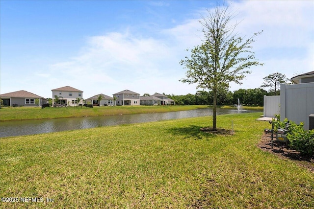 698 Cherry Elm Dr, Saint Augustine, FL 32092 - view of green lawn featuring a water view and a residential view
