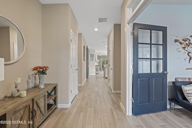383 Saint Vincent Dr, Saint Augustine, FL 32092 - entrance foyer featuring light wood-style floors, baseboards, and recessed lighting