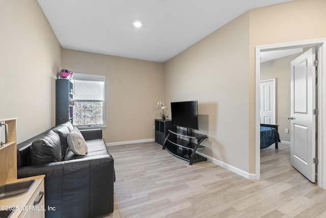 383 Saint Vincent Dr, Saint Augustine, FL 32092 - living area with light wood-style floors and baseboards
