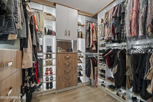 383 Saint Vincent Dr, Saint Augustine, FL 32092 - walk in closet featuring wood tiled floors
