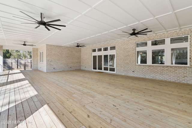 97002 Jose Gaspar Way, Yulee, FL 32097 - wooden terrace featuring ceiling fan