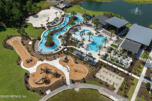 275 Kellet Way, Saint Johns, FL 32259 - drone / aerial view of a pool area and a nearby body of water