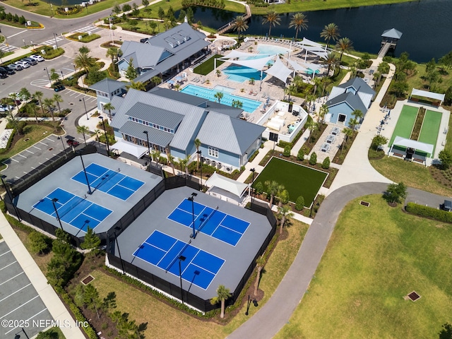 275 Kellet Way, Saint Johns, FL 32259 - bird's eye view of a pool area and a nearby body of water