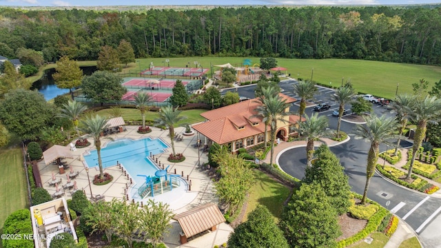 219 Heron Landing Rd, Saint Johns, FL 32259 - bird's eye view of a forest and a pool area