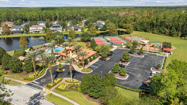 219 Heron Landing Rd, Saint Johns, FL 32259 - aerial view of a heavily wooded area and a nearby body of water