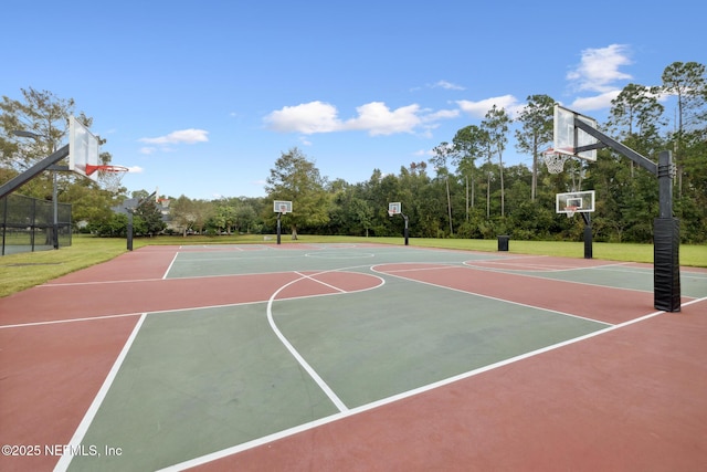 219 Heron Landing Rd, Saint Johns, FL 32259 - view of basketball court featuring community basketball court and a yard