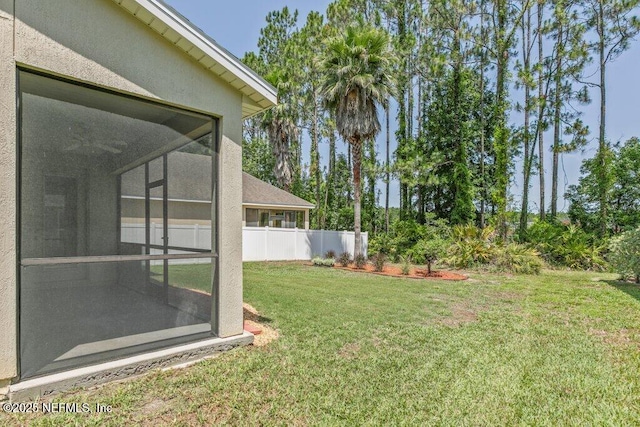 680 Briar View Dr, Orange Park, FL 32065 - view of yard with a sunroom
