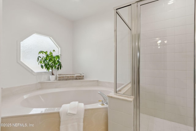 1553 Royal Fern Ln, Fleming Island, FL 32003 - bathroom with a shower stall and a garden tub