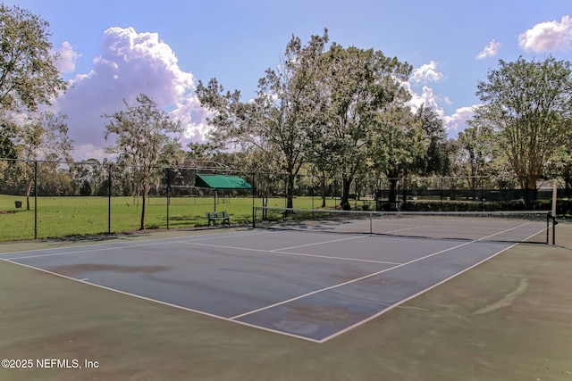 1553 Royal Fern Ln, Fleming Island, FL 32003 - view of tennis court featuring community basketball court