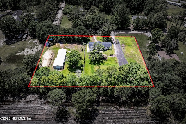 54038 Charles St, Callahan, FL 32011 - aerial view of property's location featuring property parcel outlined