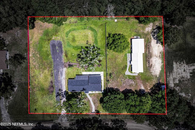 54038 Charles St, Callahan, FL 32011 - aerial overview of property's location featuring property parcel outlined