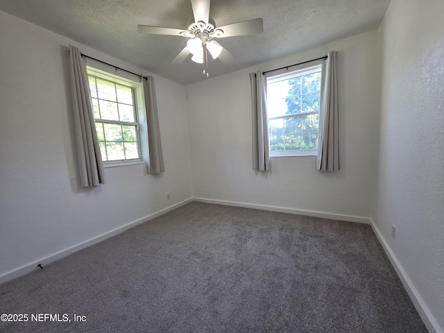 54038 Charles St, Callahan, FL 32011 - unfurnished room with a textured ceiling, carpet flooring, and ceiling fan