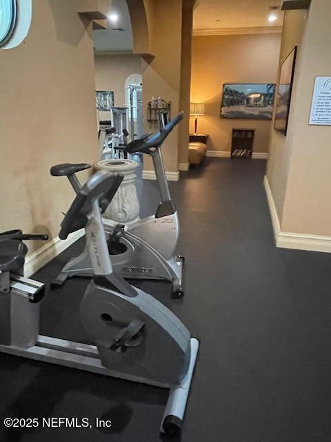 9745 Touchton Rd Unit 2522, Jacksonville, FL 32246 - gym featuring baseboards