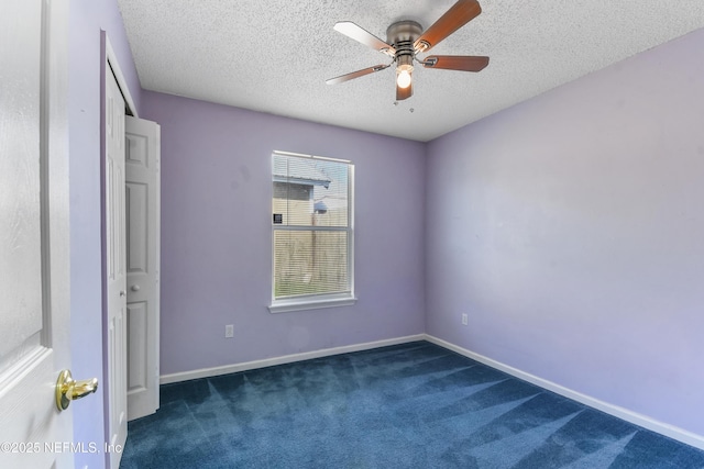 726 Calico Jack Way, Green Cove Springs, FL 32043 - spare room featuring a ceiling fan, carpet, a textured ceiling, and baseboards