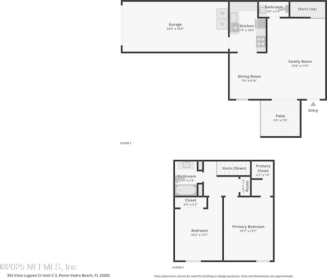 303 Vista Lagoon Ct Unit C-3, Ponte Vedra Beach, FL 32082 - room layout