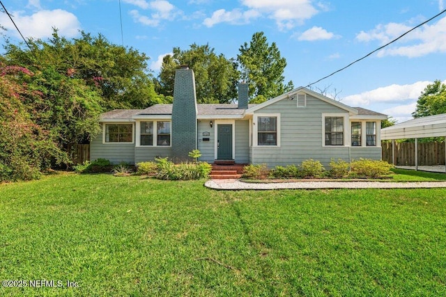 1724 Orlando Cir N, Jacksonville, FL 32207 - single story home with a chimney and a carport