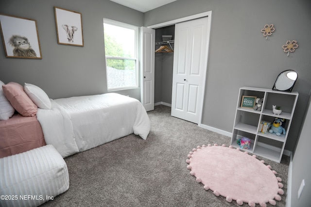 1205 Neva St, Jacksonville, FL 32205 - bedroom featuring a closet, carpet flooring, and baseboards