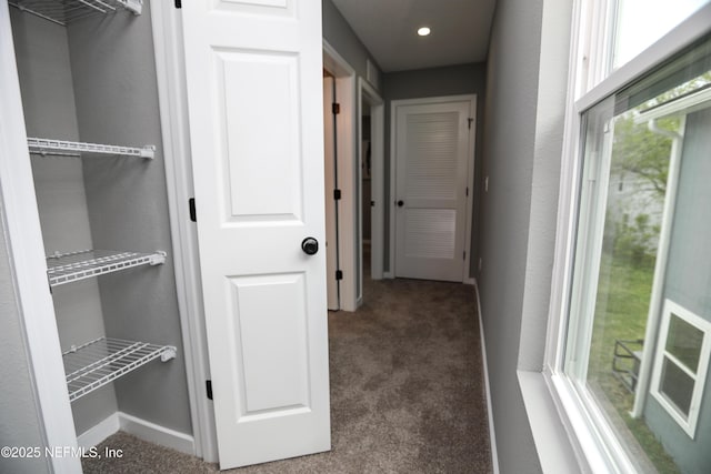 1205 Neva St, Jacksonville, FL 32205 - corridor featuring carpet, baseboards, and recessed lighting