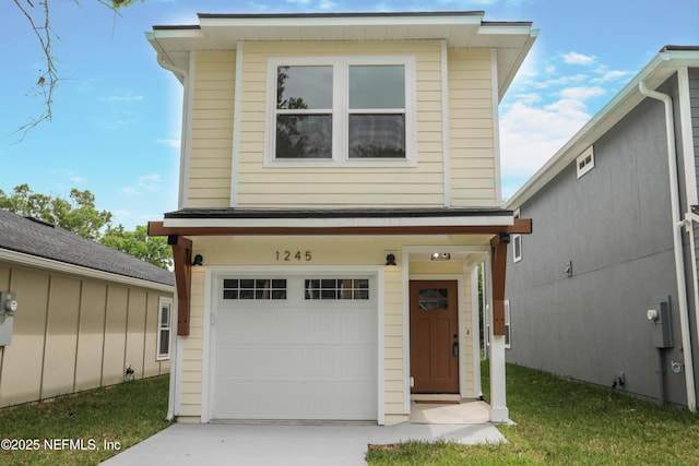 1205 Neva St, Jacksonville, FL 32205 - view of front of property with an attached garage and concrete driveway