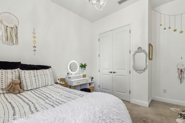 61 Sunrise Vista Way, Ponte Vedra, FL 32081 - bedroom featuring light carpet, a closet, and baseboards