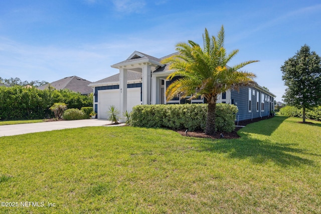 61 Sunrise Vista Way, Ponte Vedra, FL 32081 - view of front of house featuring a garage, a front lawn, and concrete driveway