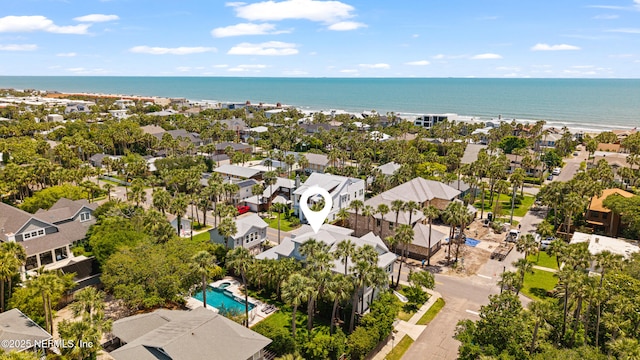 520 E Coast Dr, Atlantic Beach, FL 32233 - aerial view of residential area with a large body of water and a pool area