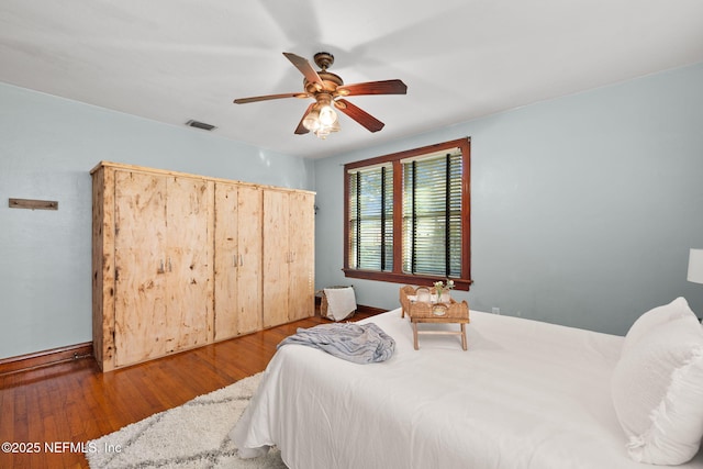3712 Trask St, Jacksonville, FL 32205 - bedroom featuring wood finished floors and ceiling fan