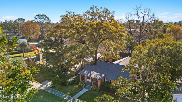 3712 Trask St, Jacksonville, FL 32205 - aerial view of property and surrounding area with a tree filled landscape