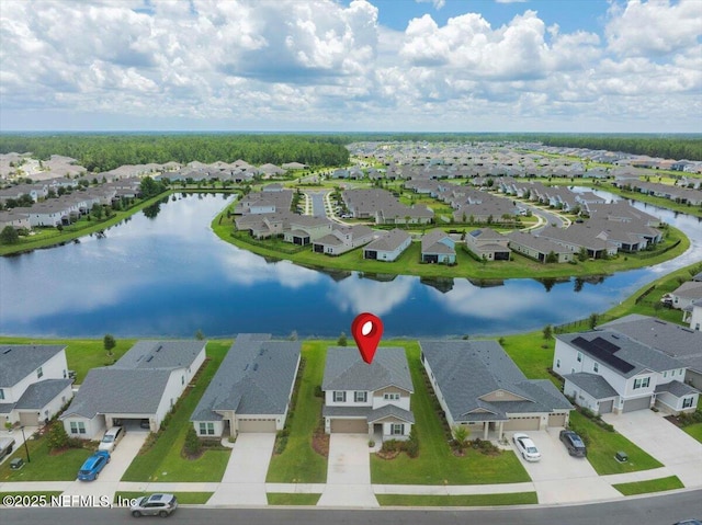 1828 Amberly Dr, Middleburg, FL 32068 - aerial view of residential area featuring a nearby body of water