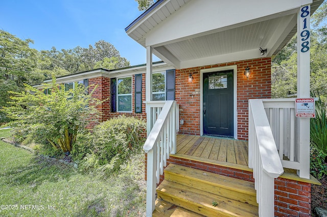 8198 Paul Jones Dr, Jacksonville, FL 32208 - entrance to property featuring brick siding