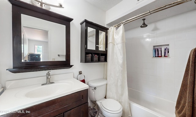 5325 Julington Ridge Dr S, Jacksonville, FL 32258 - bathroom featuring toilet, shower / tub combo with curtain, and vanity