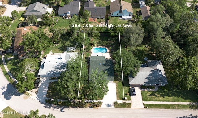 5325 Julington Ridge Dr S, Jacksonville, FL 32258 - aerial view of residential area with property boundaries highlighted and a pool area